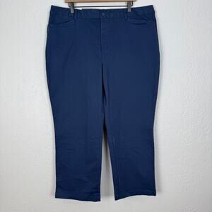Eddie Bauer Legend Wash Stretch Curvy Crop Straight Pants NWT Size 20 Tall